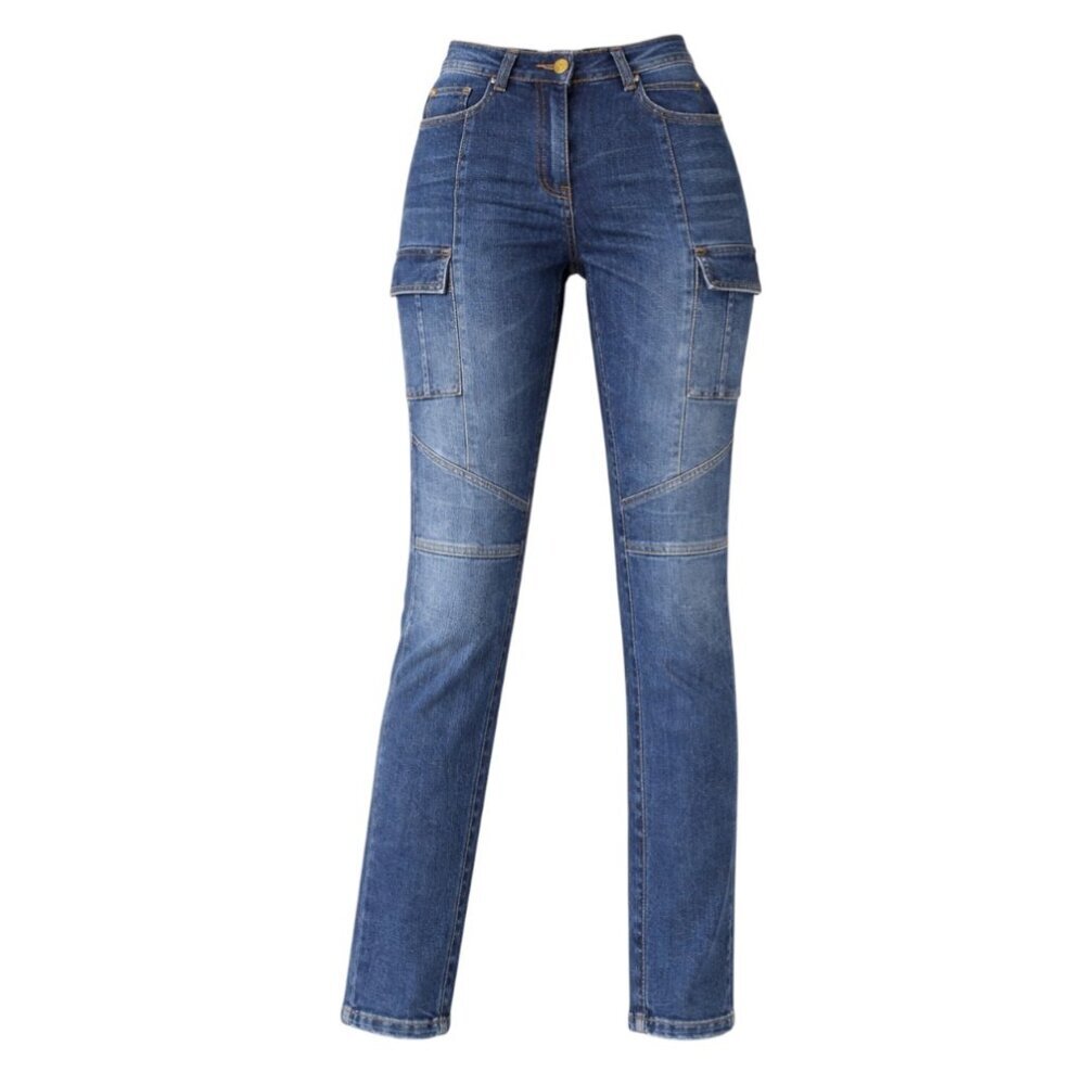 Balmain Cargo Pocket Faded Effect Slim Fit High Rise Jean, Size 34 (US 2) - Picture 2 of 14